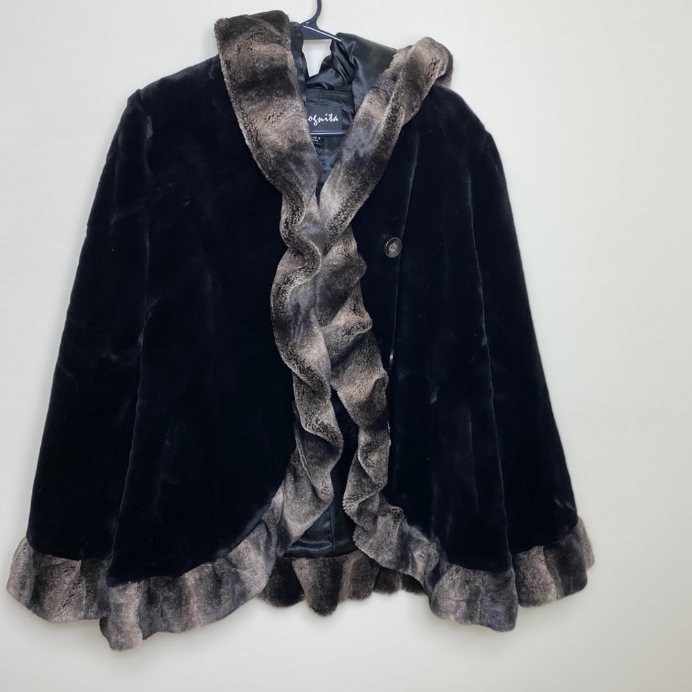 Incognita faux fur hooded coat